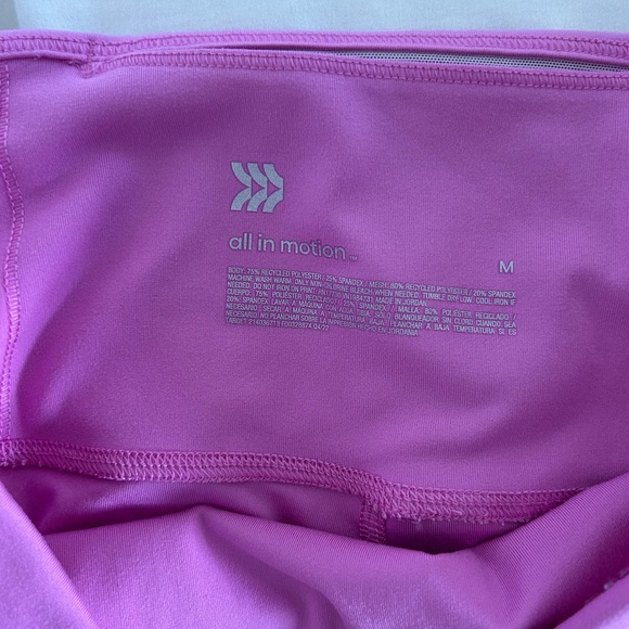 All in Motion Pink Activewear Flare Leggings Size Medium - Picture 3 of 7